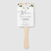 Magnolia Katoen Huwelijksprogramma Fan Loving Memo Handwaaier (Voorkant)