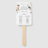 Magnolia Katoen Huwelijksprogramma Fan Loving Memo Handwaaier (Achterkant)