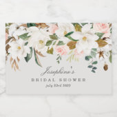 Magnolia Katoen Mini Mousserende Wijnfles Etikette Sparkling Wijnetiket (Enkel label)