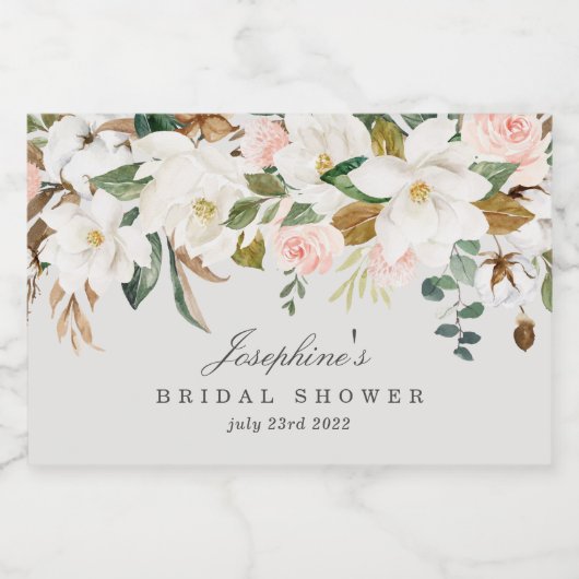 Magnolia Katoen Mini Mousserende Wijnfles Etikette Sparkling Wijnetiket (Enkel label)