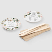 Magnolia Katoen Ronde Huwelijksprogramma Fan Handwaaier (Niet-gemonteerd)