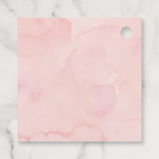 Magnolia Katoenen Bruiloft Uitnodiging Bedankbrief Bedankjes Labels (Achterkant)