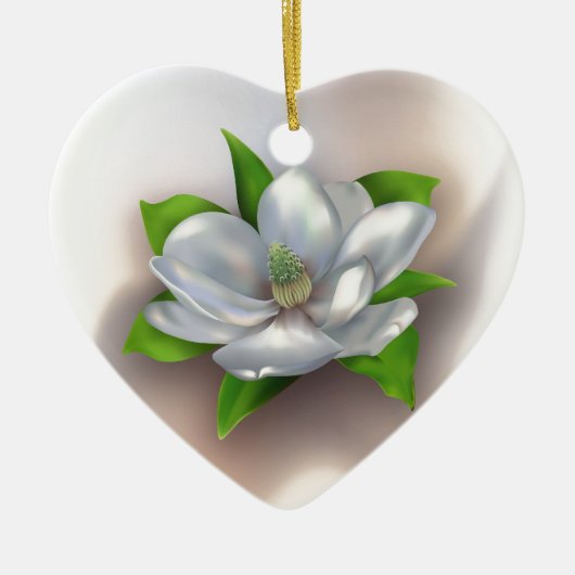 Magnolia Keramisch Ornament (Voorkant)