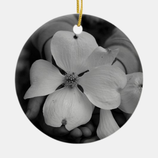 magnolia keramisch ornament (Voorkant)