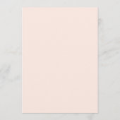 Magnolia krans bruiloft diner menu (Achterkant)