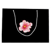 Magnolia Kussen Zwart Groot Cadeauzakje (Achterkant)