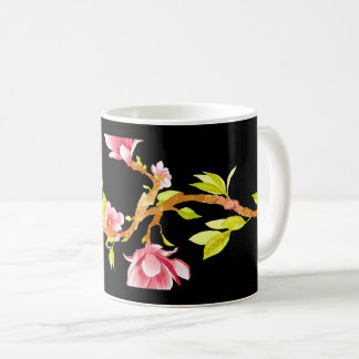Magnolia Kussen Zwart Koffiemok