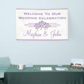 Magnolia Lavender - Wedding Banner - 3' x 5' (Beurs)
