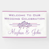 Magnolia Lavender - Wedding Banner - 3' x 5' (Horizontaal)