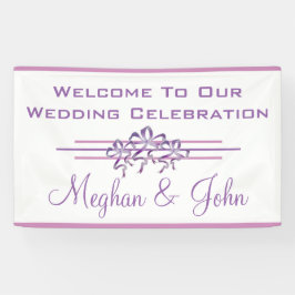 Magnolia Lavender - Wedding Banner - 3' x 5'
