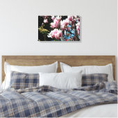 Magnolia Lente Bloemenfotografie Canvas 6 (Insitu (Slaapkamer))