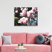 Magnolia Lente Bloemenfotografie Canvas 6 Afdruk (Insitu (Woonkamer))