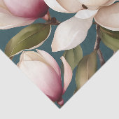 Magnolia lente bloemenpatroon tissuepapier (Detail)