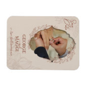 Magnolia Lijn Kunst Ornamentaal Magneet (Horizontaal)