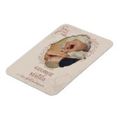 Magnolia Lijn Kunst Ornamentaal Magneet (Linkerzijde)