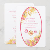 Magnolia Lijst onze dochter studeert linen af Kaart (Voorkant / Achterkant)