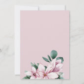 Magnolia Lijst Wreatfoto bruiloft, behalve de datu Save The Date (Achterkant)