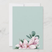 Magnolia Lijst Wreatfoto bruiloft, behalve de datu Save The Date (Achterkant)