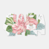 Magnolia Lilies Bouquet Favor Box Bedankdoosjes (Uitgevouwen)