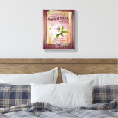 Magnolia Louisiana's State Flower Canvas Afdruk (Insitu (Slaapkamer))