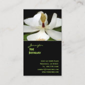 Magnolia, macrofotografie-visitekaartjes visitekaartje (Achterkant)