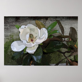 Magnolia Magic Poster -36x24 - andere maten ook