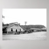 Magnolia, Massachusetts. Treinstation 1906 Poster (Voorkant)