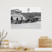 Magnolia, Massachusetts. Treinstation 1906 Poster (Keuken)