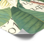 Magnolia met kalligrafisch detail poster (Hoek)