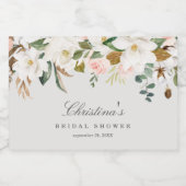 Magnolia Mini Sparkling Wine Fleslabels Sparkling Wijnetiket (Enkel label)