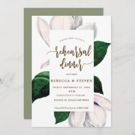 magnolia modern repetitief diner uitnodiging