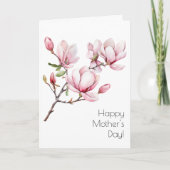 Magnolia Moederdag Wenskaart Kaart (Voorkant)