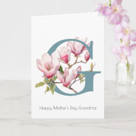 Magnolia Moederdag wenskaart Kaart