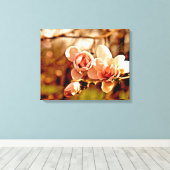 Magnolia Mood in roze Canvas Afdruk (Insitu (Houten vloer))