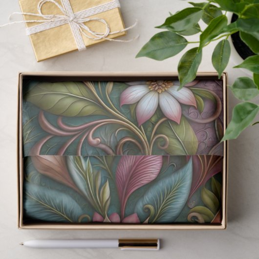 Magnolia Nouveau Art Decoupage Tissuepapier (Geschenk)