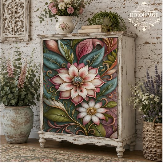 Magnolia Nouveau Kunst Decoupage Tissuepapier