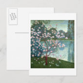 Magnolia (olie op canvas) briefkaart (Voorkant / Achterkant)