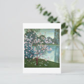 Magnolia (olie op canvas) briefkaart (Staand voorkant)