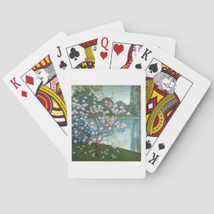 Magnolia (olie op canvas) pokerkaarten