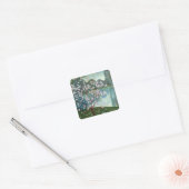 Magnolia (olie op canvas) vierkante sticker (Envelop)