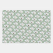 Magnolia op groen inpakpapier vel (Voorkant 2)