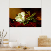 Magnolia op Red Velvet Poster (Keuken)