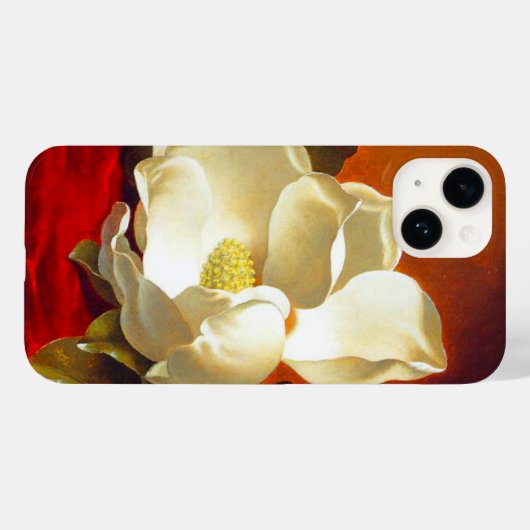 Magnolia op rood fluweel Martin Johnson hoofd Case-Mate iPhone Case (Achterkant (horizontaal))