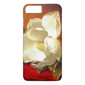 Magnolia op rood fluweel Martin Johnson hoofd Case-Mate iPhone Case (Achterkant)