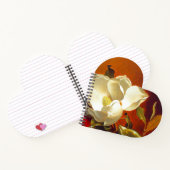 Magnolia op rood fluweel Martin Johnson hoofd Notitieboek (Binnen)