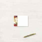 Magnolia op rood fluweel Martin Johnson hoofd Post-it® Notes (Op bureau)