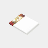 Magnolia op rood fluweel Martin Johnson hoofd Post-it® Notes (Schuin)