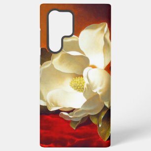 Magnolia op rood fluweel Martin Johnson hoofd Samsung Galaxy Hoesje