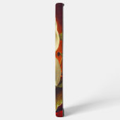 Magnolia op rood fluweel Martin Johnson hoofd Samsung Galaxy Hoesje (Linkerkant)