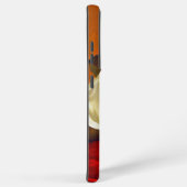 Magnolia op rood fluweel Martin Johnson hoofd Samsung Galaxy Hoesje (Rechterkant)